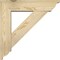 Ekena Millwork Traditional Traditional Rough Sawn Bracket w/ Offset Brace, Douglas Fir, 6"W x 22"D x 22"H BKT0604X22X22TRA01RDF - alternate 3